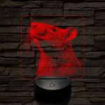 Szimatoló kisegér 7 színű valósághű 3D led lámpa