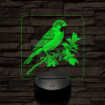 Veréb pihenő 7 színű valósághű 3D led lámpa