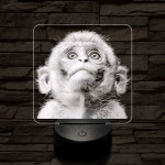 Fohászkodó maki 7 színű valósághű 3D led lámpa
