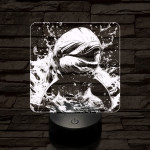 Boldog delfin 7 színű valósághű 3D led lámpa