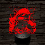 Boldog delfin 7 színű valósághű 3D led lámpa