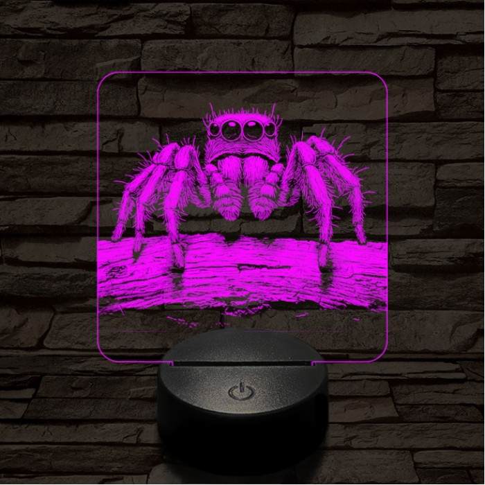 Ugrópók 7 színű valósághű 3D led lámpa