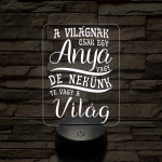 A világnak csak egy anya vagy – 7 színű, színváltós 3D LED lámpa