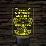 Motoros anyuka - 7 színű, színváltós 3D led lámpa