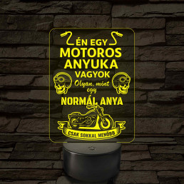 Motoros anyuka - 7 színű, színváltós 3D led lámpa
