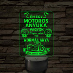Motoros anyuka - 7 színű, színváltós 3D led lámpa