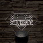 Szuperapa! 7 színű 3D led lámpa