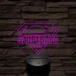 Szuperapa! 7 színű 3D led lámpa