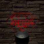 Szuperapa! 7 színű 3D led lámpa