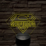 Szuperapa! 7 színű 3D led lámpa