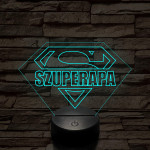 Szuperapa! 7 színű 3D led lámpa