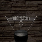 TOP DAD 7 színű 3D led lámpa