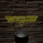 TOP DAD 7 színű 3D led lámpa