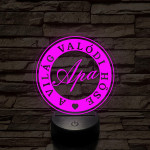 A világ valódi hőse, apa! 7 színű 3D led lámpa