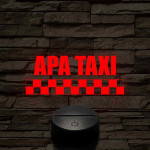 APA TAXI 7 színű 3D led lámpa