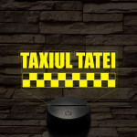 APA TAXI 7 culori lampă LED 3D