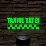 APA TAXI 7 culori lampă LED 3D