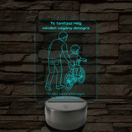 Apa bringa kisfiús 7 színű 3D led lámpa
