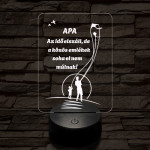 Apás emlékek 7 színű 3D led lámpa