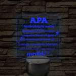 Apa a fürdővízkészítő mester – 7 színű, színváltós LED lámpa