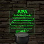 Apa a fürdővízkészítő mester – 7 színű, színváltós LED lámpa