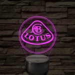Lotus logó – 7 színű, színváltós LED lámpa