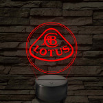 Lotus logó – 7 színű, színváltós LED lámpa