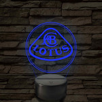 Lotus logó – 7 színű, színváltós LED lámpa