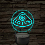 Lotus logó – 7 színű, színváltós LED lámpa