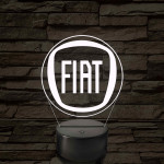 Fiat logó – 7 színű, színváltós LED lámpa