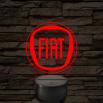Fiat logó – 7 színű, színváltós LED lámpa