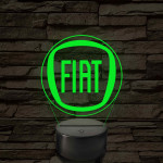 Fiat logó – 7 színű, színváltós LED lámpa