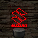 Suzuki logó – 7 színű, színváltós LED lámpa