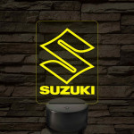 Suzuki logó – 7 színű, színváltós LED lámpa