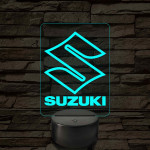 Suzuki logó – 7 színű, színváltós LED lámpa
