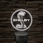 Shelby logó – 7 színű, színváltós LED lámpa