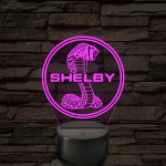 Shelby logó – 7 színű, színváltós LED lámpa
