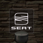 Seat logó – 7 színű, színváltós LED lámpa