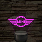 Mini logó – 7 színű, színváltós LED lámpa