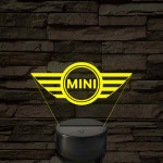 Mini logó – 7 színű, színváltós LED lámpa