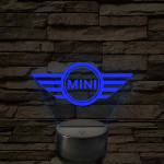 Mini logó – 7 színű, színváltós LED lámpa