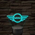 Mini logó – 7 színű, színváltós LED lámpa