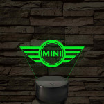 Mini logó – 7 színű, színváltós LED lámpa