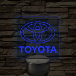 Toyota logó – 7 színű, színváltós LED lámpa