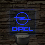 Opel logó – 7 színű, színváltós LED lámpa