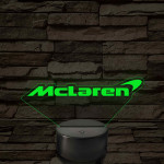 McLaren logó – 7 színű, színváltós LED lámpa