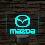Mazda logó – 7 színű, színváltós LED lámpa