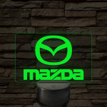 Mazda logó – 7 színű, színváltós LED lámpa