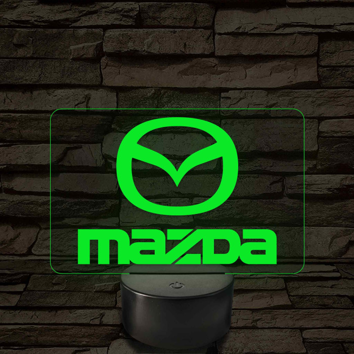 Mazda logó – 7 színű, színváltós LED lámpa
