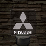 Mitsubishi  logó – 7 színű, színváltós LED lámpa